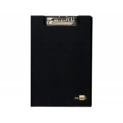 Portanotas plastico con miniclip superior Liderpapel negro