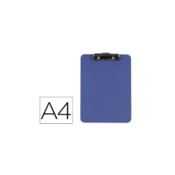 Portanotas Q-connect Din A4 azul de 3mm