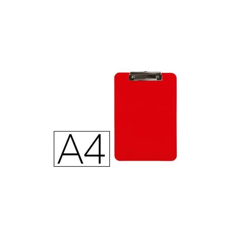 PORTANOTAS Q-CONNECT PLASTICO DIN A4 ROJO 2,5MM