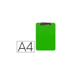 PORTANOTAS Q-CONNECT PLASTICO DIN A4 VERDE 2,5MM