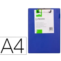 Portanotas Q-connect PVC Din A4 azul