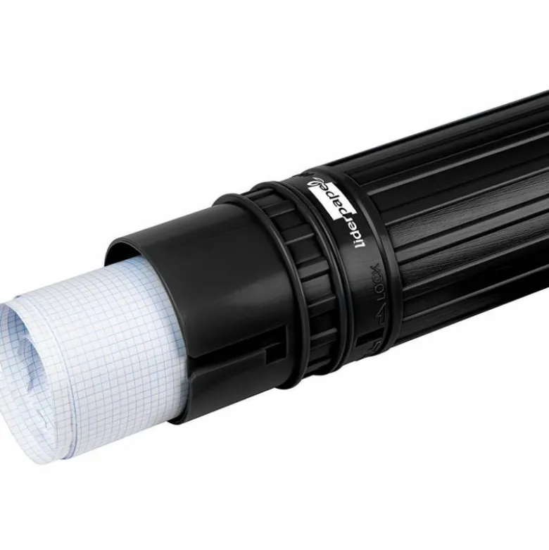 Portaplanos plastico extensible 75cm diametro 9 cm Liderpapel color negro