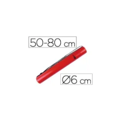 Portaplanos plastico extensible Liderpapel color rojo