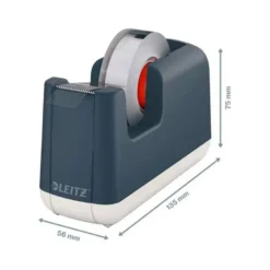 PORTARROLLO SOBREMESA LEITZ COSY PLASTICO PARA CINTAS 33 MT COLORGRIS