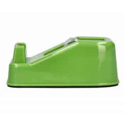 PORTARROLLO SOBREMESA LIDERPAPEL ECOUSE 100% PLASTICO RECICLADO PARA CINTA DE 33 MT COLOR VERDE