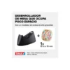 Portarrollos sobremesa Tesa Easy cut curve Plastico para cinta de 33m color Negro