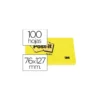 Post-it ® Bloc de notas adhesivas color amarilo 76x127 mm