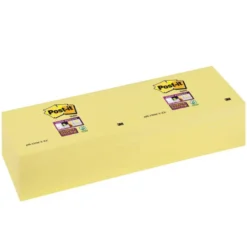 Post-it ® Bloc de notas adhesivas color amarillo quita y pon super sticky 76 x 76 mm