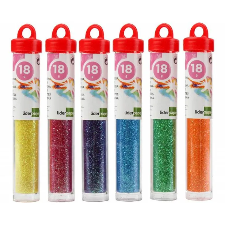 Purpurina colores pastel 24 botes de 18 gr.No se pueden elegir