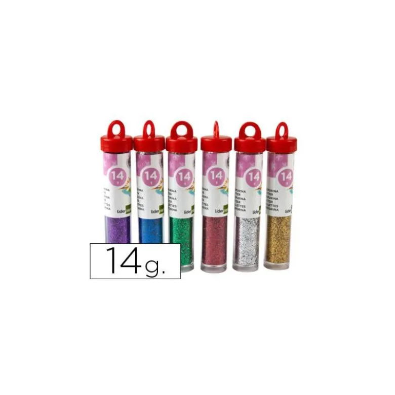Purpurina liderpapel fantasia colores metalicos surtidos bote de 14 gr. No se pueden seleccionar.