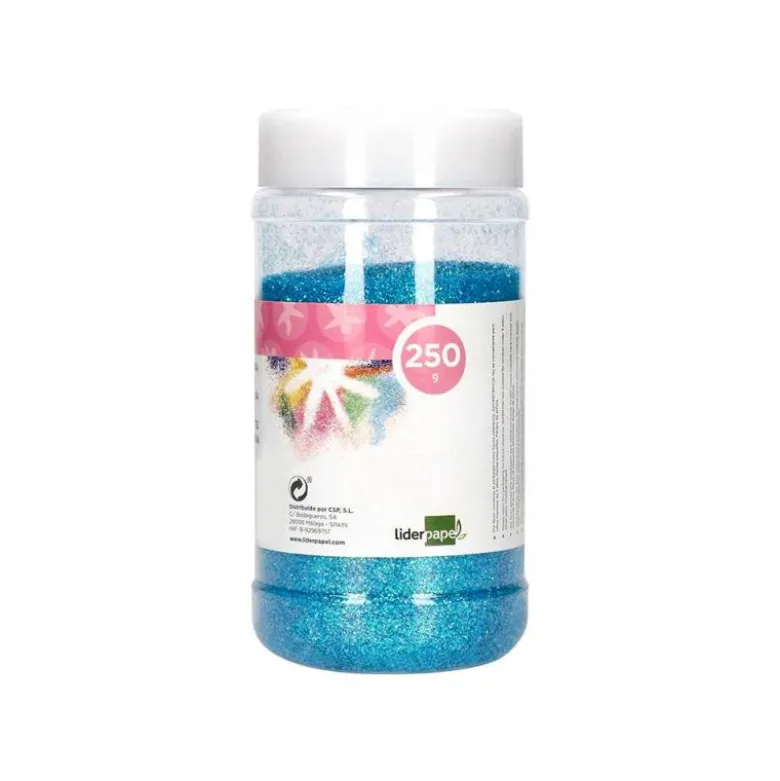 PURPURINA LIDERPAPEL FANTASIA COLORES METALICOS PASTELES SURTIDOS BOTE DE 250 GR