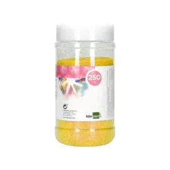 PURPURINA LIDERPAPEL FANTASIA COLOR METALICO AMARILLO PASTEL BOTE DE 250 GR