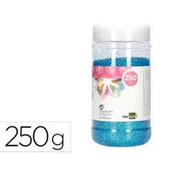 PURPURINA LIDERPAPEL FANTASIA COLOR METALICO AZUL PASTEL BOTE DE 250 GR