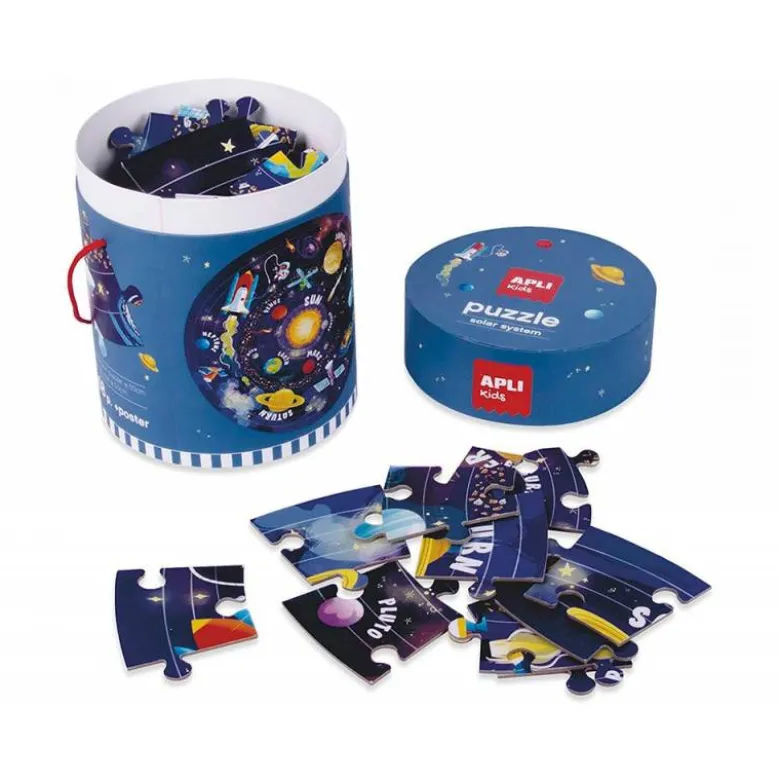 PUZLE APLI CIRCULAR SISTEMA SOLAR 48 PIEZAS