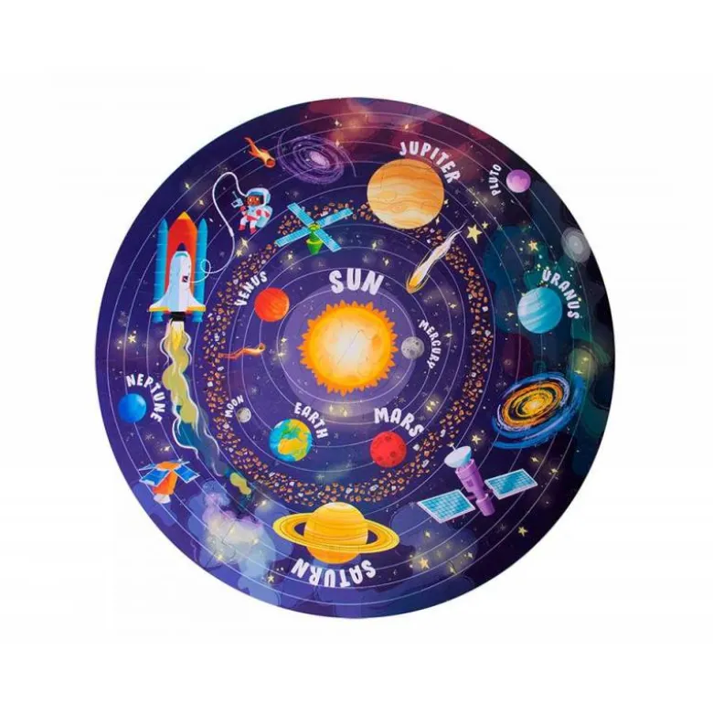PUZLE APLI CIRCULAR SISTEMA SOLAR 48 PIEZAS