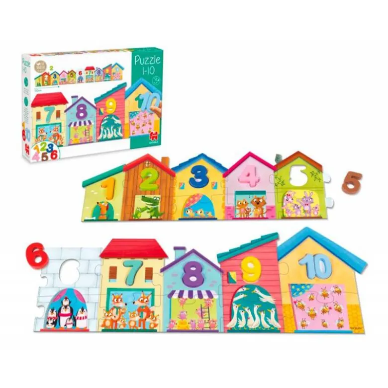 PUZLE GOULA 1-10 DUO 20 PIEZAS +3 AÑOS