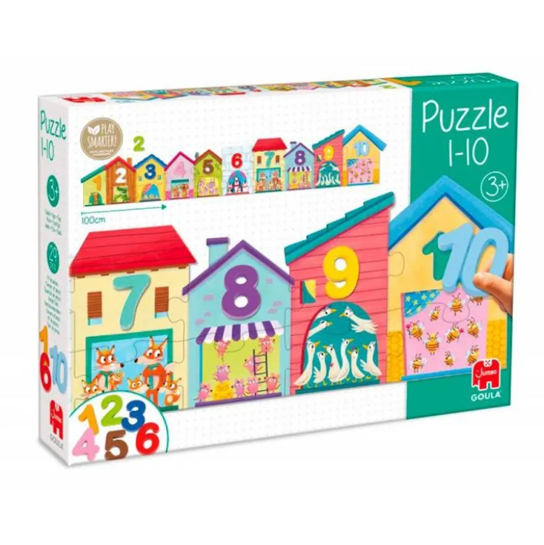 PUZLE GOULA 1-10 DUO 20 PIEZAS +3 AÑOS