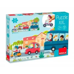 PUZLE GOULA XXL VEHICULOS 18 PIEZAS +2 AÑOS