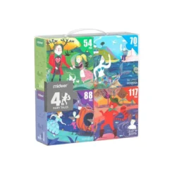 PUZLE MIDEER 4 EN 1 CUENTO DE HADAS 54/70/88/117 PIEZAS