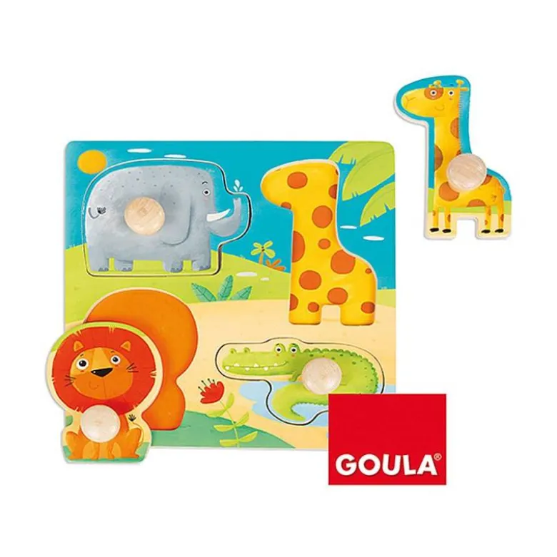 Puzzle a partir de 1 año Animales Selva Goula