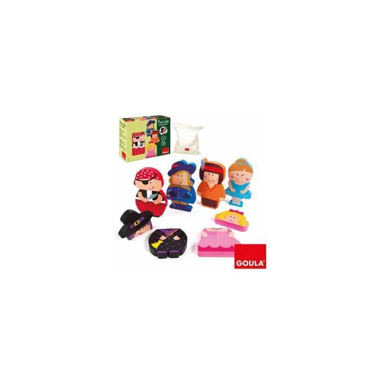 Puzzle a partir de 1 año Personajes magnéticos Goula