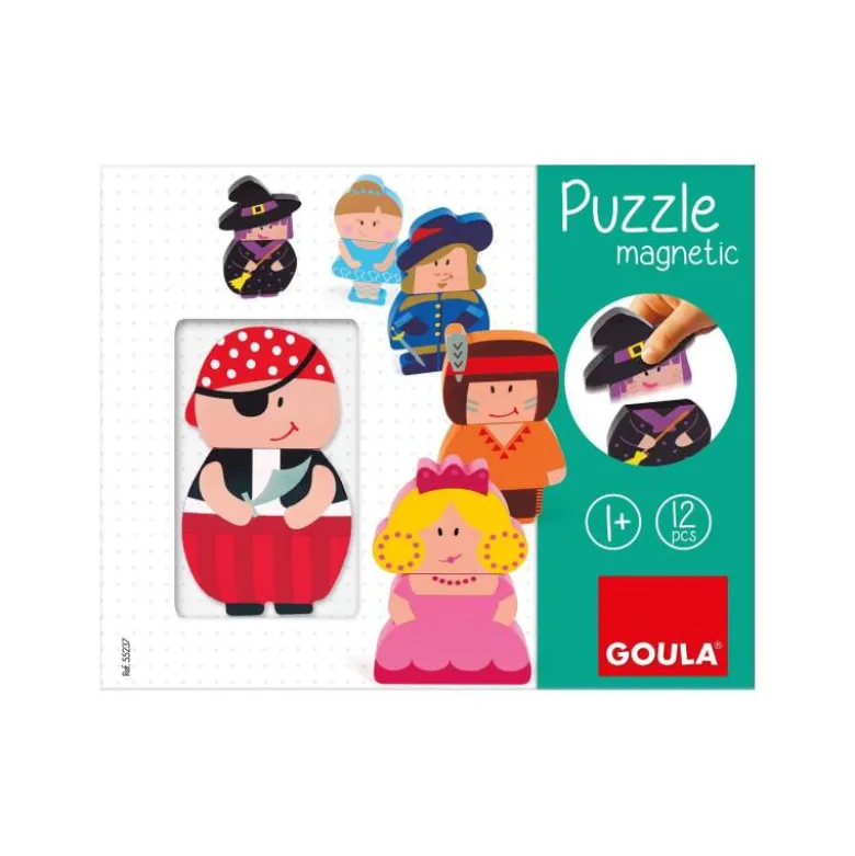 Puzzle a partir de 1 año Personajes magnéticos Goula