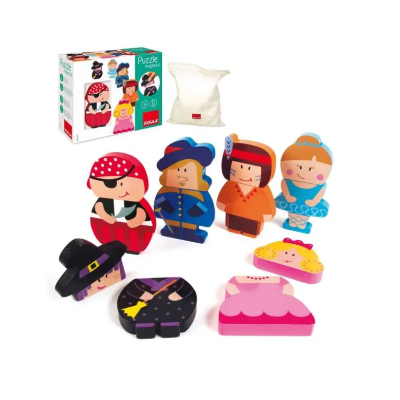 Puzzle a partir de 1 año Personajes magnéticos Goula