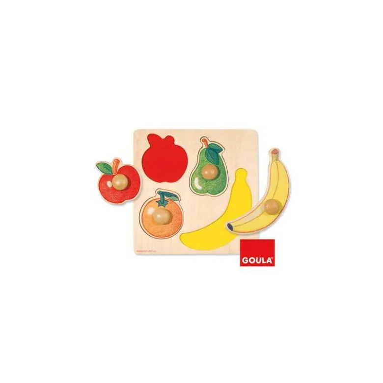 Puzzle a partir de 1 año 4 piezas de fruta Goula