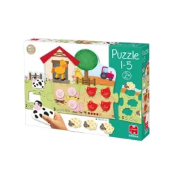 Puzzle a partir de 2 años Animales 1-5 Goula