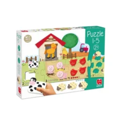 Puzzle a partir de 2 años Animales 1-5 Goula