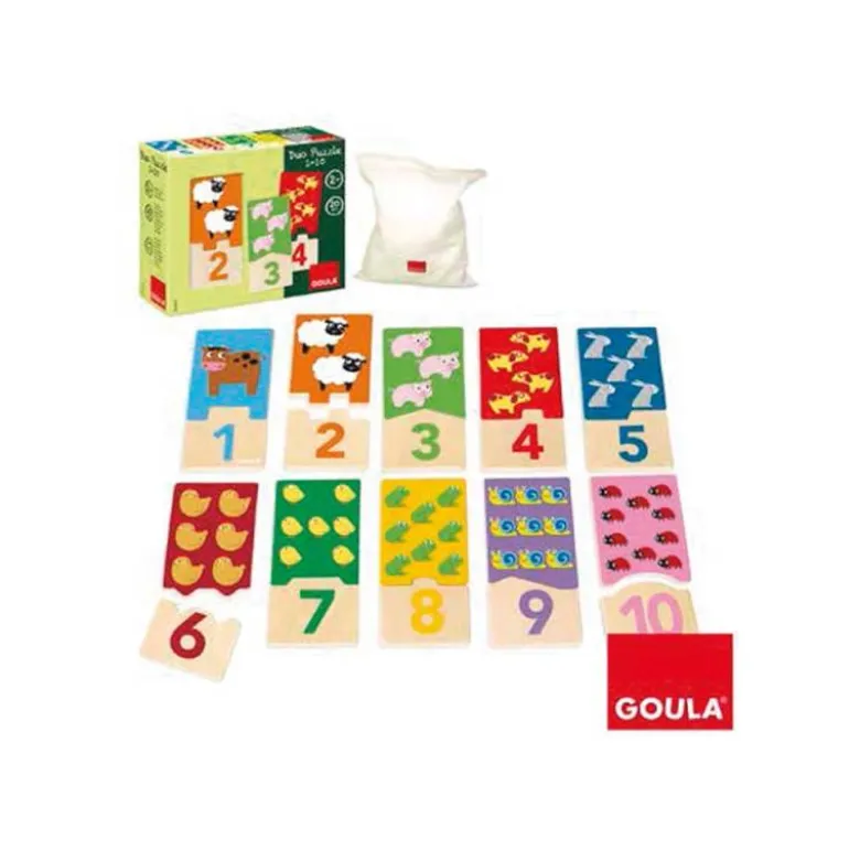 Puzzle a partir de 2 años Duo 1-10 Goula