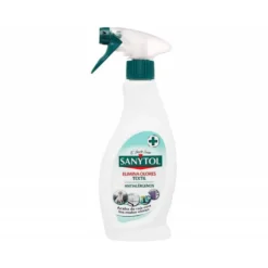 QUITAOLOR DESINFECTANTE SANYTOL PARA TEXTIL CON PULVERIZADOR BOTE DE 500 ML