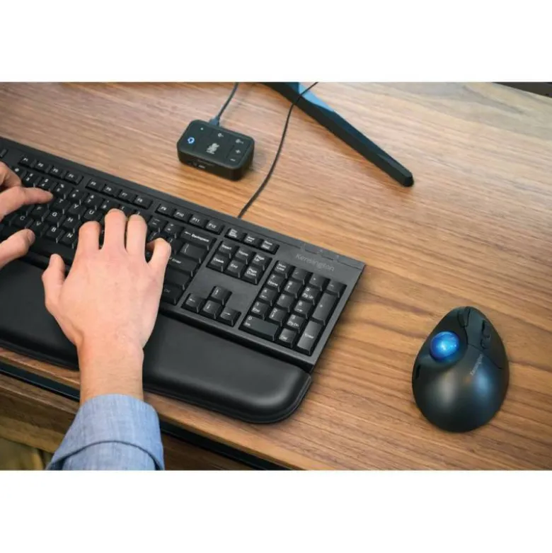 RATON KENSINGTON OPTICO TRACKBALL TB450 PRO FIT ERGO 1600 DPI INALAMBRICO COLOR NEGRO/AZUL
