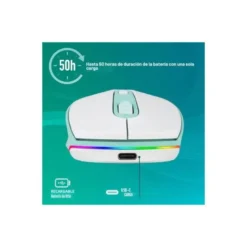 RATON NGS SMOG OPTICO 1000/1600/2400 DPI INALAMBRICO 3 BOTONES RECEPTOR USB 2,4 GHZ LUCES