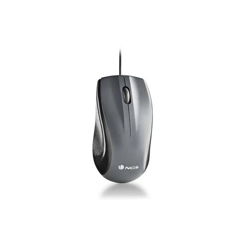 RATON NGS WIRED MIST OPTICO CON CABLE 1000 DPI AMBIDIESTROS USB COLOR NEGRO