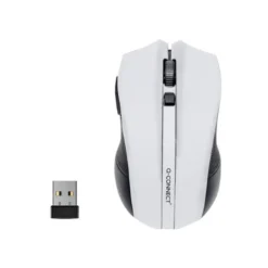 RATON Q-CONNECT OPTICO INALAMBRICO 1000 DPI RECEPTOR USB 2,4 GHZ BLANCO