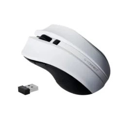RATON Q-CONNECT OPTICO INALAMBRICO 1000 DPI RECEPTOR USB 2,4 GHZ BLANCO