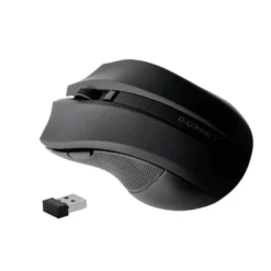 RATON Q-CONNECT OPTICO INALAMBRICO 1000 DPI RECEPTOR USB 2,4 GHZ NEGRO