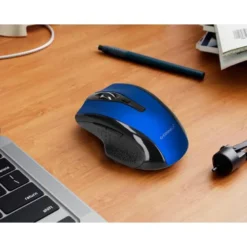 RATON Q-CONNECT OPTICO INALAMBRICO 1000 DPI RECEPTOR USB 2,4 GHZ AZUL