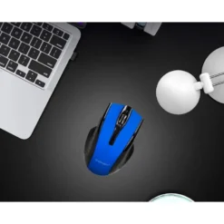 RATON Q-CONNECT OPTICO INALAMBRICO 1000 DPI RECEPTOR USB 2,4 GHZ AZUL