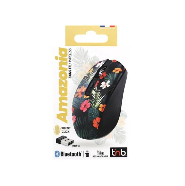 RATON TNB INALAMBRICO AMAZONIA OPTICO 1600 DPI BLUETOOTH USB A