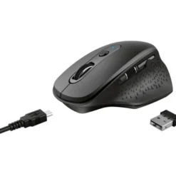 RATON TRUST OZAA OPTICO INALAMBRICO 2400DPI 6 BOTONES USB 2.0 NEGRO