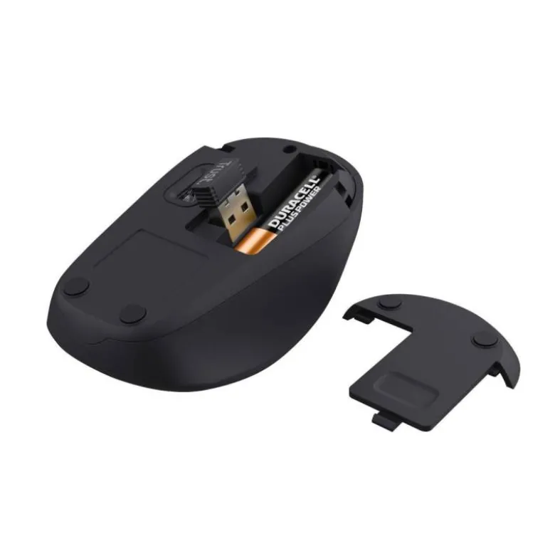 RATON TRUST YVI+ OPTICO INALAMBRICO ECO 4 BOTONES 800/1600 DPI USB 2.0 COLOR ROJO