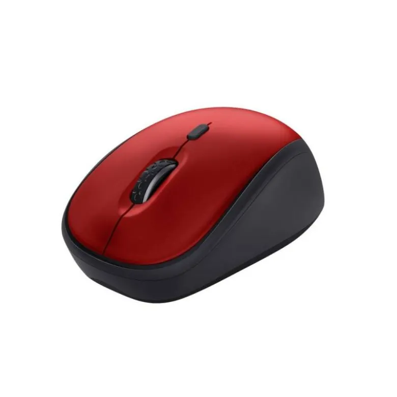 RATON TRUST YVI+ OPTICO INALAMBRICO ECO 4 BOTONES 800/1600 DPI USB 2.0 COLOR ROJO