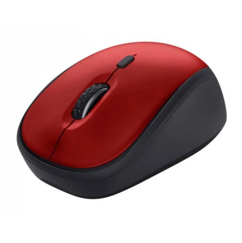 RATON TRUST YVI+ OPTICO INALAMBRICO ECO 4 BOTONES 800/1600 DPI USB 2.0 COLOR ROJO