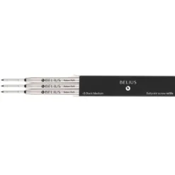 RECAMBIO BOLIGRAFO BELIUS NEGRO 0,8 MM CAJA 3 UNIDADES