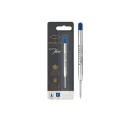 Recambio boligrafo Parker azul fino.