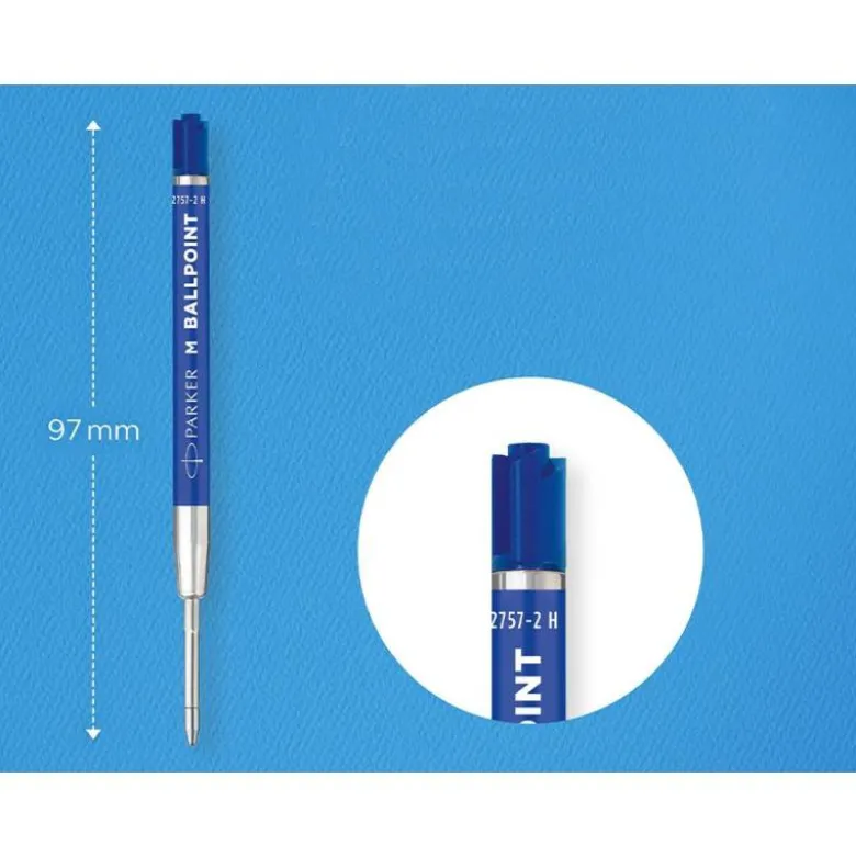 RECAMBIO BOLIGRAFO PARKER ORIGINALS ECONOMICO AZUL PUNTA MEDIA