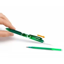 RECAMBIO BOLIGRAFO Q-CONNECT RETRACTIL BORRABLE VERDE CAJA DE 3 UNIDADES