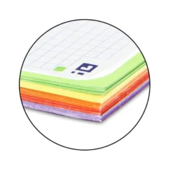 Recambio color oxford din a4 80 hojas 90 gr optik paper cuadros 5mm 4 taladros recuadros de 5 colores